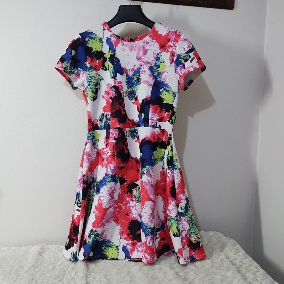 Milly For Design Nation Fit and Flare Scuba Dress Size 10 - Picture 2 of 9